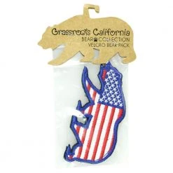 Grassroots California USA Flag Removable Bear Patch New