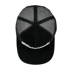 Grassroots California Golfroots Script Black Mesh Snapback Hat