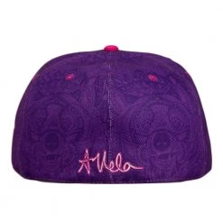 Grassroots California Amanda Vela Bear Purple Fitted Hat Hats