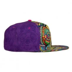 Grassroots California Amanda Vela Bear Purple Fitted Hat Hats