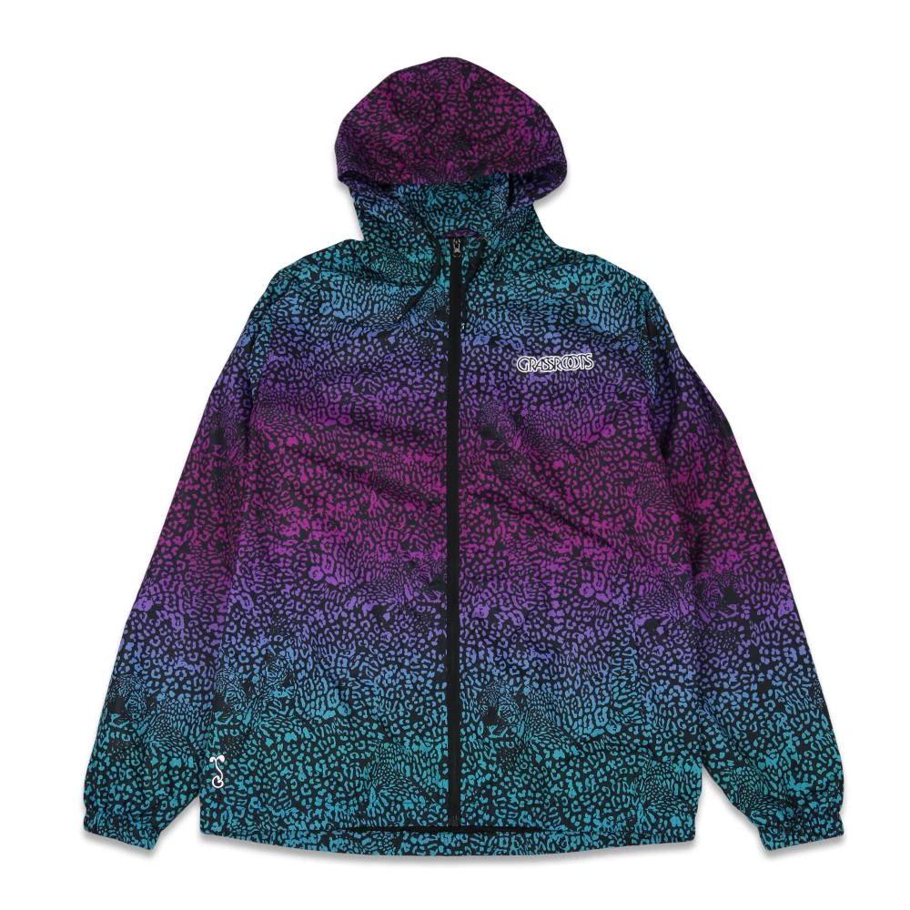 Grassroots California Spots Blue Windbreaker Jacket 3 Grassroots California Spots Blue Windbreaker Jacket