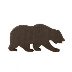 Grassroots California Brown Chenille Removable Bear Patch Accessories