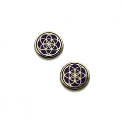 Grassroots California Seed Of Life Circle Royal Mask Holder Pin Set Accessories