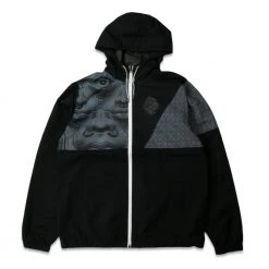 Grassroots California Ben Ridgway Mystic Riddle Black Windbreaker Jacket