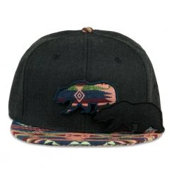 Grassroots California Removable Bear Spectral Gray Fitted Hat Hats