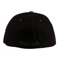 Grassroots California Removable Bear Evergreen Black Fitted Hat Hats