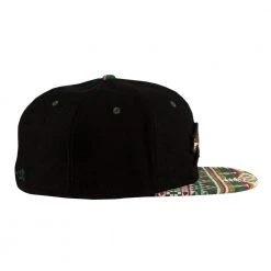 Grassroots California Removable Bear Evergreen Black Fitted Hat Hats