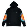Grassroots California Stanley Mouse Spirit Traveler Tie Dye Black Pullover Hoodie New