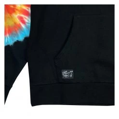 Grassroots California Stanley Mouse Spirit Traveler Tie Dye Black Pullover Hoodie New