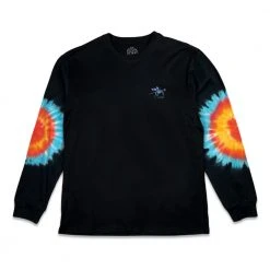 Grassroots California Stanley Mouse Spirit Traveler Tie Dye Black Long Sleeve T Shirt New