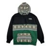 Grassroots California Men Removable Bear Evergreen Green Tall Pullover Hoodie