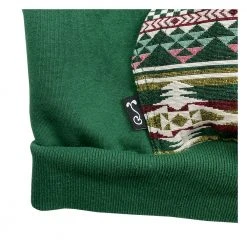 Grassroots California Men Removable Bear Evergreen Green Tall Pullover Hoodie