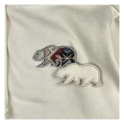 Grassroots California Removable Bear Sandstorm Cream Tall Pullover Hoodie Men