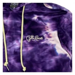 Grassroots California Royal Roots Purple Dye Velour Womens Pullover Hoodie