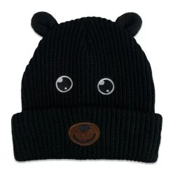 Grassroots California Black Bear Head Kids Beanie Hats