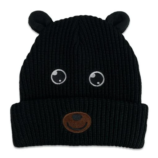 Grassroots California Black Bear Head Kids Beanie Hats 4 Grassroots California Black Bear Head Kids Beanie Hats