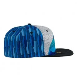 Grassroots California New Blue Gold Macaw Feathers Fitted Hat