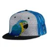 Grassroots California Blue Gold Macaw Feathers Snapback Hat New
