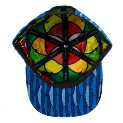 Grassroots California Blue Gold Macaw Feathers Snapback Hat New