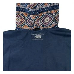 Grassroots California Removable Bear Elevation Blue Tall Pullover Hoodie Men