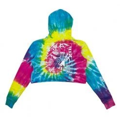Grassroots California Women Ellie Paisley X Whitney Holbourn Eternal Sunshine Rainbow Dye Crop Hoodie