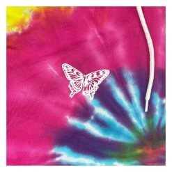 Grassroots California Women Ellie Paisley X Whitney Holbourn Eternal Sunshine Rainbow Dye Crop Hoodie