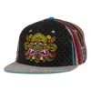 Grassroots California Chris Dyer El Necio Black Pattern Fitted Hat Hats