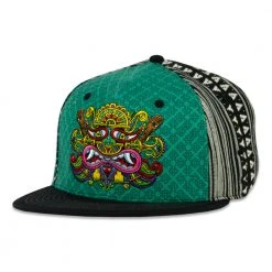 Grassroots California Chris Dyer El Necio Teal Pattern Fitted Hat Hats