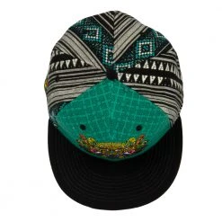 Grassroots California Chris Dyer El Necio Teal Pattern Fitted Hat Hats