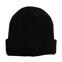 Grassroots California Black Simple Cuff Beanie Hats