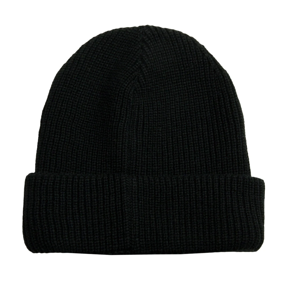 Grassroots California Hats Black Sprout Hex Cuff Beanie 4 Grassroots California Hats Black Sprout Hex Cuff Beanie