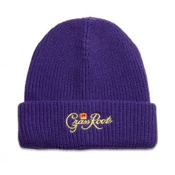 Grassroots California Hats Royal Roots Purple Cuff Beanie