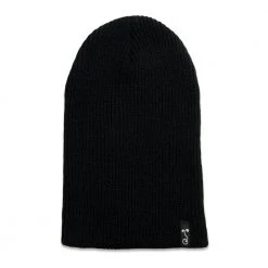 Grassroots California Black Simple Slouch Beanie