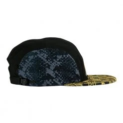 Grassroots California New Celestial Serpent Black 5 Panel Zipperback Hat