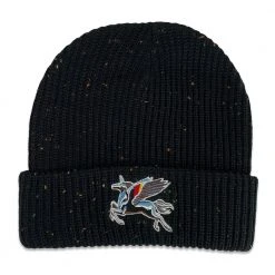 Grassroots California Stanley Mouse Spirit Traveler Black Speckle Kids Cuff Beanie