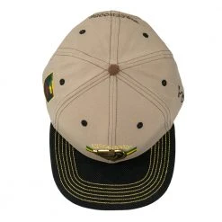 Grassroots California Bombearclat Gold Badge Tan Snapback Hat