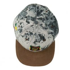Grassroots California Bombearclat Marble Dye Black Snapback Hat Hats