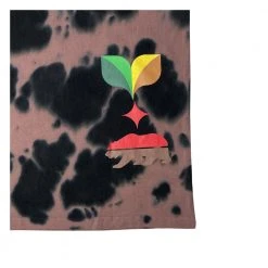 Grassroots California Bombearclat Marble Dye Black T Shirt Men