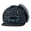 Grassroots California Bear Collection Blue Flannel Earflap Fitted Hat 1 Grassroots California Bear Collection Blue Flannel Earflap Fitted Hat