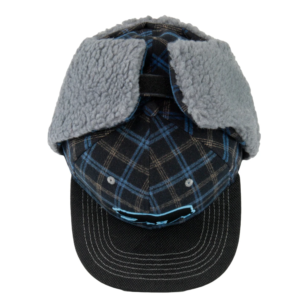 Grassroots California Bear Collection Blue Flannel Earflap Fitted Hat 7 Grassroots California Bear Collection Blue Flannel Earflap Fitted Hat