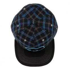 Grassroots California Bear Collection Blue Flannel Snapback Hat Hats