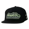 Grassroots California Hats Mountain Division Mammoth Black Glow Snapback Hat