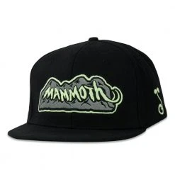 Grassroots California Hats Mountain Division Mammoth Black Glow Snapback Hat