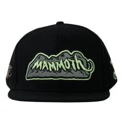 Grassroots California Hats Mountain Division Mammoth Black Glow Snapback Hat