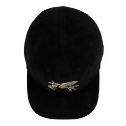 Grassroots California New Stanley Mouse Spirit Traveler Black Corduroy Zipperback Hat