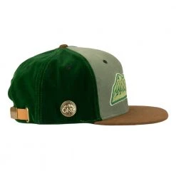 Grassroots California Mountain Division Mammoth Green Corduroy Strapback Hat