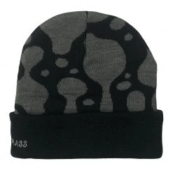 Grassroots California Bluegrass Glass Lamp Black Cuff Beanie Hats