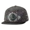 Grassroots California Cosmic Arcana Black Hamsa Reflective Fitted Hat