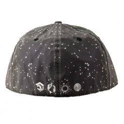 Grassroots California Cosmic Arcana Black Hamsa Reflective Fitted Hat