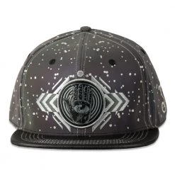 Grassroots California Cosmic Arcana Black Hamsa Reflective Fitted Hat